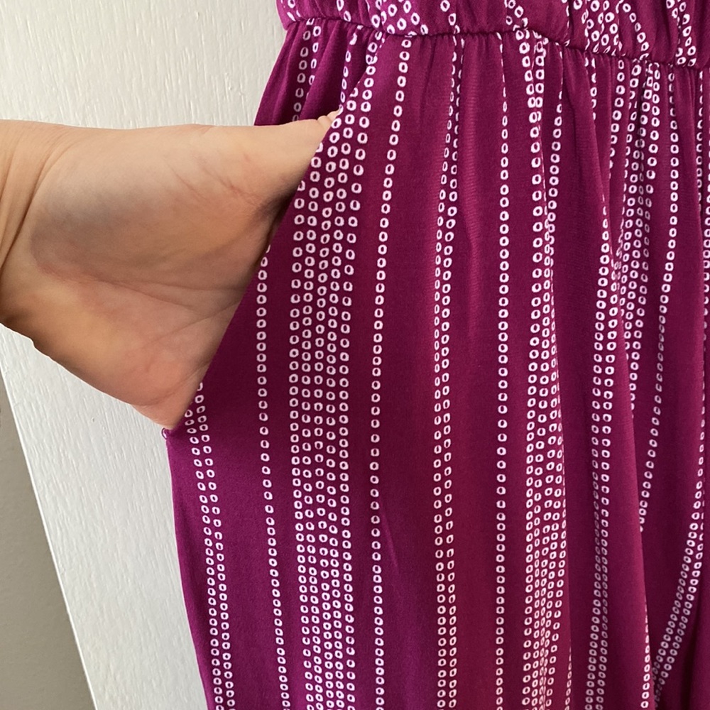 Maurices Raspberry colored jumpsuit - Picture 3 of 9